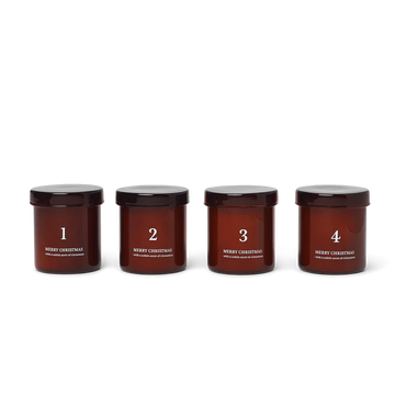 Advent geurkaarsen - rood - Ferm Living